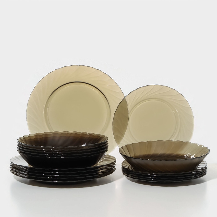 Набор стеклянной посуды &laquo;Океан&raquo;, 18 предметов