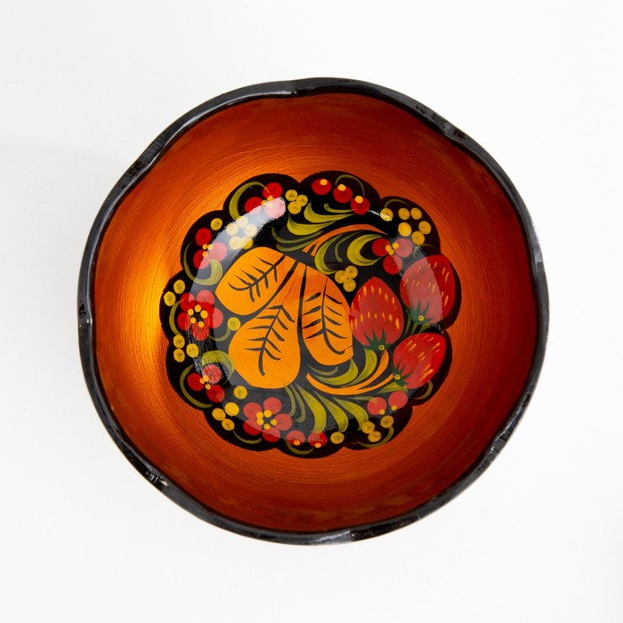 Салатник, резной, 15-16×7 см, хохлома Салатник, резной, 15-16×7 см, хохлома