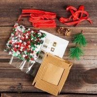 Набор для творчества - создай ёлочное украшение «Пайетки в кубе» Набор для творчества - создай ёлочное украшение «Пайетки в кубе»