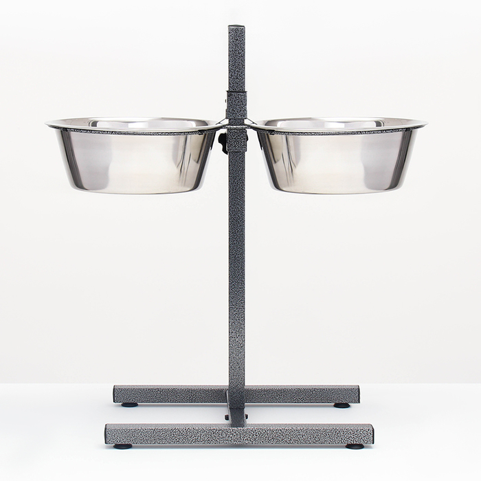 Регулируемая подставка с 2 мисками по 4 л, высота подставки 40 см Регулируемая подставка с 2 мисками по 4 л, высота подставки 40 см