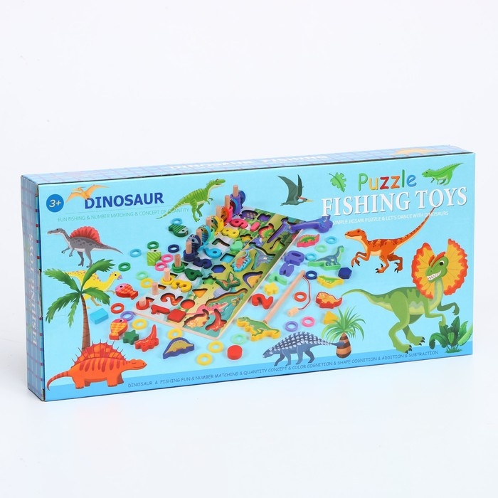 Логический центр 5 в 1 &laquo;Динозавры&raquo; 40 &times; 18 &times; 7 см