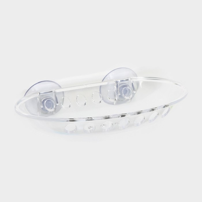 Мыльница на присосках Bath Collection, пластик, 15,5&times;9,5&times;3 см, цвет МИКС