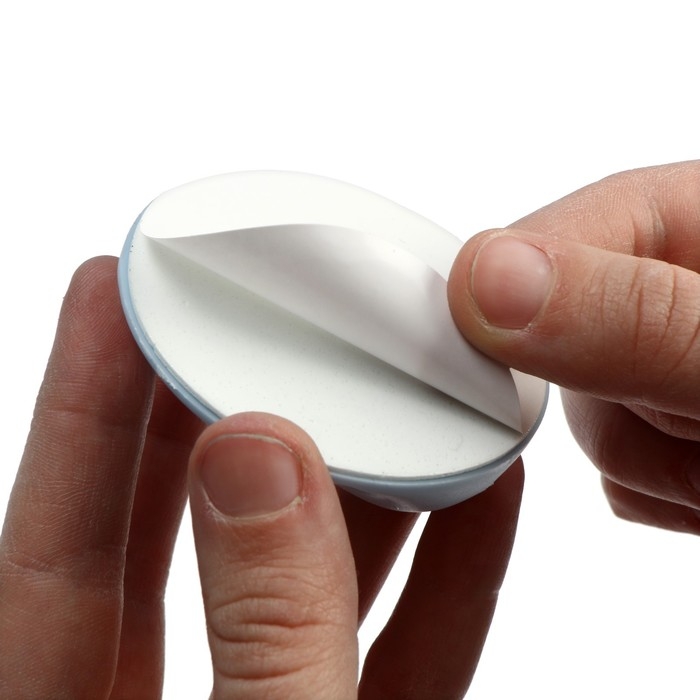 Ручка самоклеящаяся, голубой цвет, 4 шт в наборе, d=65 мм Ручка самоклеящаяся, голубой цвет, 4 шт в наборе, d=65 мм