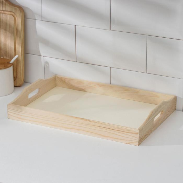 Поднос для завтрака Доляна Woodie, 35&times;23 см, сосна