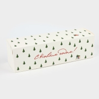 Коробка подарочная новогодняя складная «С Новым годом! », 9.5 х 32.5 х 9.5 см, Новый год Коробка подарочная новогодняя складная «С Новым годом! », 9.5 х 32.5 х 9.5 см, Новый год