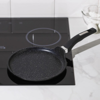 Сковорода блинная «Гранит Black», d=22 см, пластиковая ручка, антипригарное покрытие, цвет чёрный Сковорода блинная «Гранит Black», d=22 см, пластиковая ручка, антипригарное покрытие, цвет чёрный