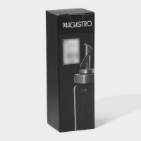 Бутылка стеклянная для соусов и масла с мерной шкалой Magistro «Мист», 200 мл, 5,5×17,5 см Бутылка стеклянная для соусов и масла с мерной шкалой Magistro «Мист», 200 мл, 5,5×17,5 см
