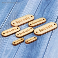 Набор бирок «Hand made», таблички, 40х15мм - 9шт; 30х10 мм - 15шт;18х7 мм - 12 шт Набор бирок «Hand made», таблички, 40х15мм - 9шт; 30х10 мм - 15шт;18х7 мм - 12 шт