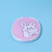 Зеркало складное «Зайка», с расчёской, 6,5 × 9,5 см Зеркало складное «Зайка», с расчёской, 6,5 × 9,5 см