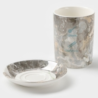 Подставка керамическая для столовых приборов &laquo;Вилка-ложка&raquo;, 13,5&times;13,5&times;12,5 см