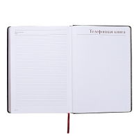 Ежедневник недатированный А4, 136 листов Sidney Nebraska, твёрдая обложка, искусственная кожа, золотой срез, ляссе, синий Ежедневник недатированный А4, 136 листов Sidney Nebraska, твёрдая обложка, искусственная кожа, золотой срез, ляссе, синий