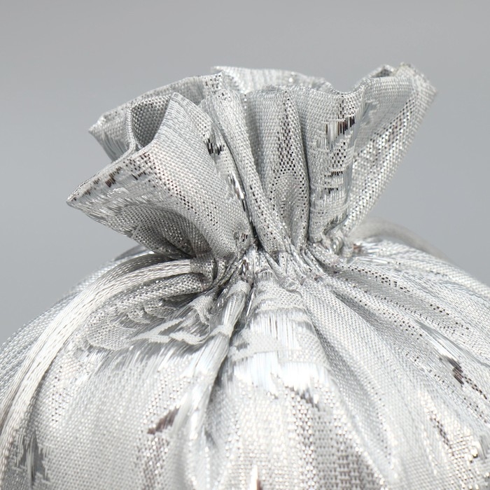 Мешочек подарочный парча &laquo;Новогодний лес&raquo;, 16 х 24 см, Новый год