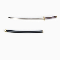 Сувенирное оружие мини "Катана Зеницу", 24 см, чёрная с сиреневым Сувенирное оружие мини "Катана Зеницу", 24 см, чёрная с сиреневым