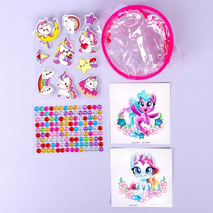 Набор для творчества &laquo;Сумочка с наклейками. Единорожки&raquo;