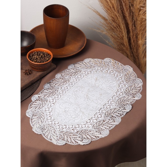 Салфетки сервировочные на стол Доляна «Подсолнухи», 46×30 см, 4 шт, ПВХ, цвет серебряный Салфетки сервировочные на стол Доляна «Подсолнухи», 46×30 см, 4 шт, ПВХ, цвет серебряный