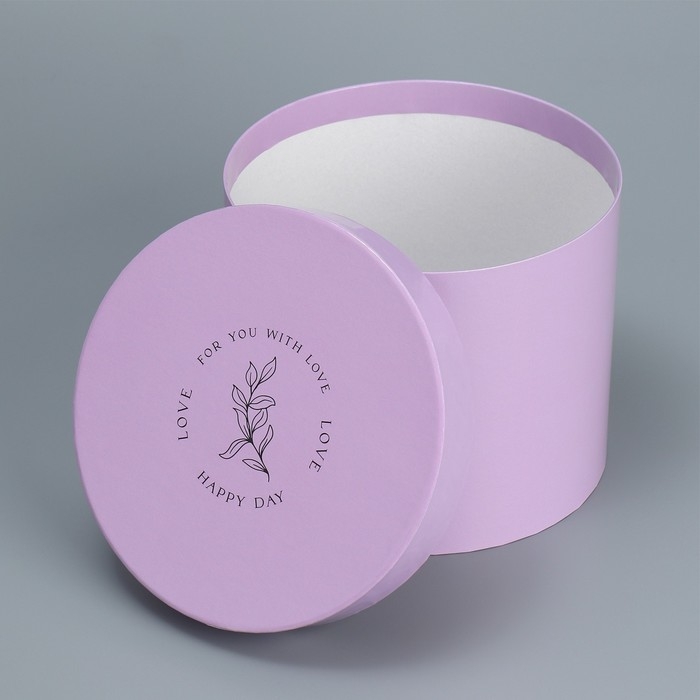 Набор шляпных коробок для цветов 4 в 1, упаковка подарочная, «Лаванда», 14 х 13 см - 20 х 17,5 см Набор шляпных коробок для цветов 4 в 1, упаковка подарочная, «Лаванда», 14 х 13 см - 20 х 17,5 см