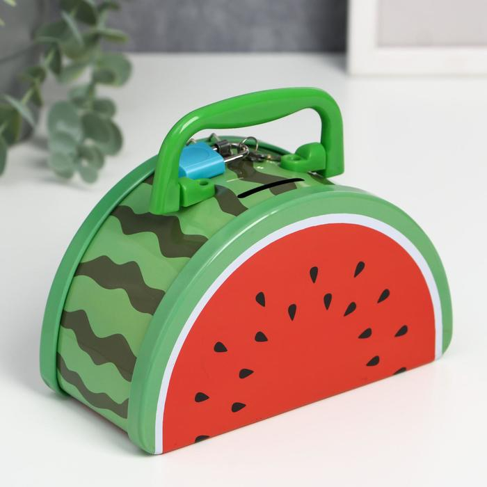 Копилка металл Копилка металл "Фруктики дольки" МИКС 16х9,2х7,3 см