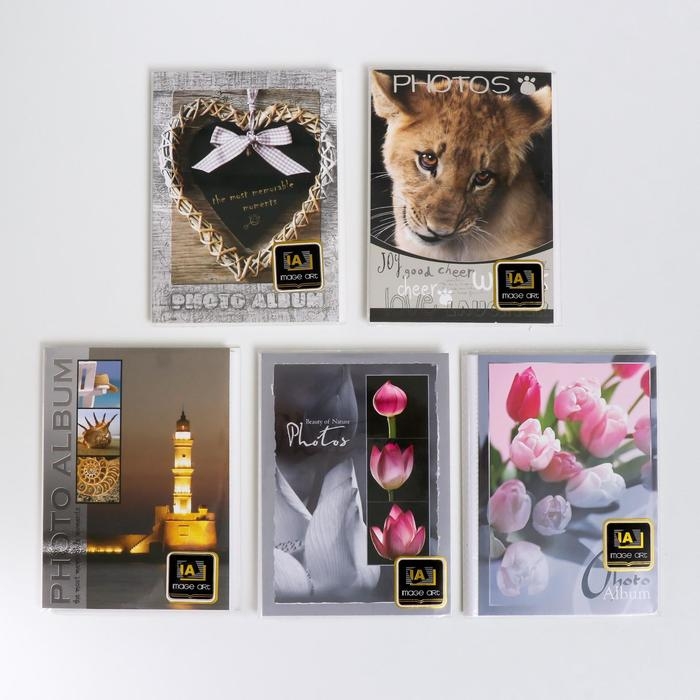 Фотоальбом Фотоальбом "Ассорти" 36 фото, 18 листов 10х15 см, МИКС