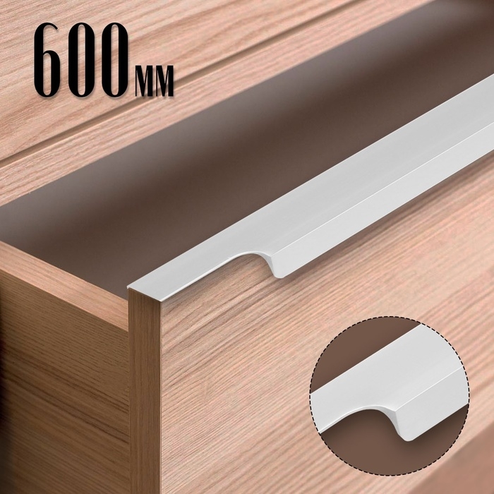 Ручка торцевая CAPPIO RP100SC, L=600 мм, цвет матовый хром Ручка торцевая CAPPIO RP100SC, L=600 мм, цвет матовый хром