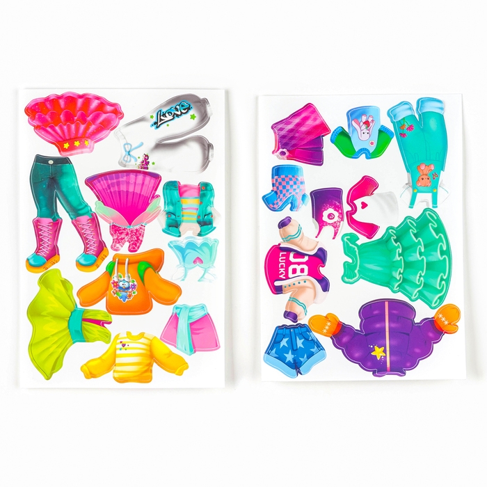 Игра на липучках. Весёлые липучки &laquo;Наряди куклу&raquo;