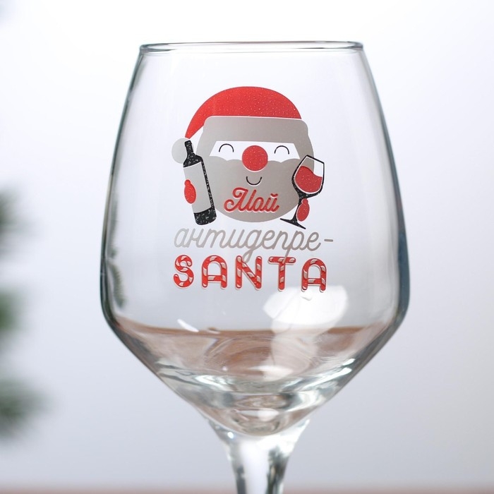 Бокал для вина &laquo;ДепреСАНТА&raquo;, 350 мл., деколь