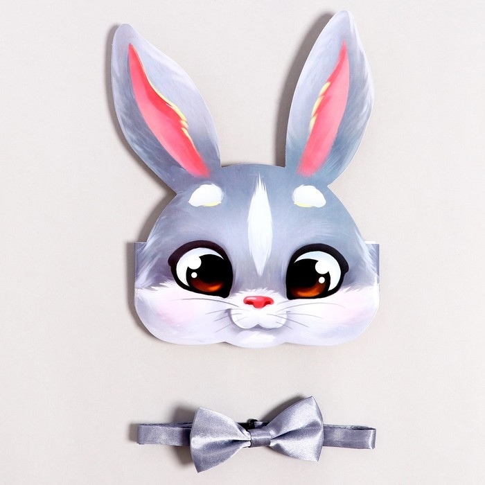 Карнавальный набор «Серый зайчик» (ободок+ бабочка) Карнавальный набор «Серый зайчик» (ободок+ бабочка)