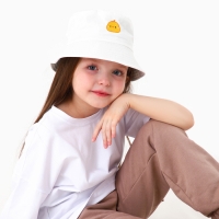 Панама детская для девочки &laquo;Цыпленок&raquo;, цвет белый, р-р 54