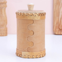 Туес «Соль», 8,5×8,5×12 см, микс, береста Туес «Соль», 8,5×8,5×12 см, микс, береста