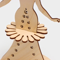 Салфетница деревянная Доляна &laquo;Прекрасная невеста&raquo;, 21,5&times;14,5 см