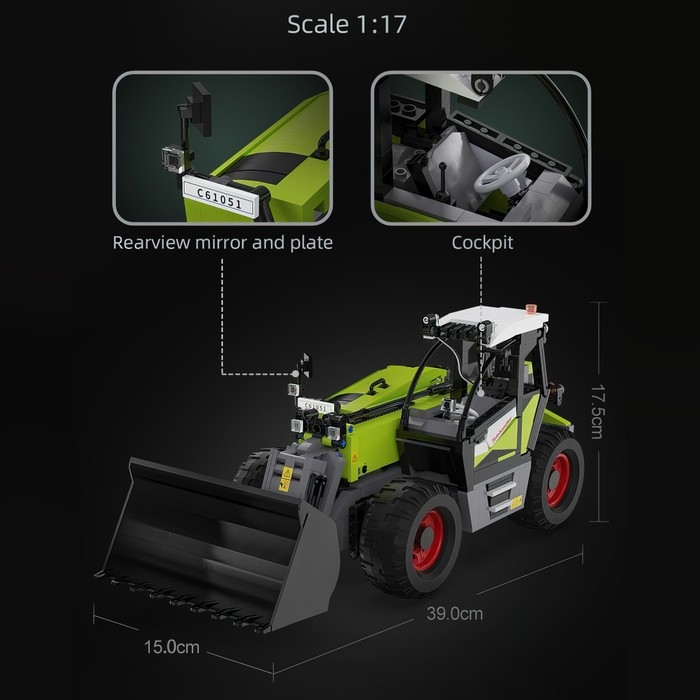 Конструктор &laquo;Техно. Фермерский погрузчик&raquo;, радиоуправляемый, 1469 деталей