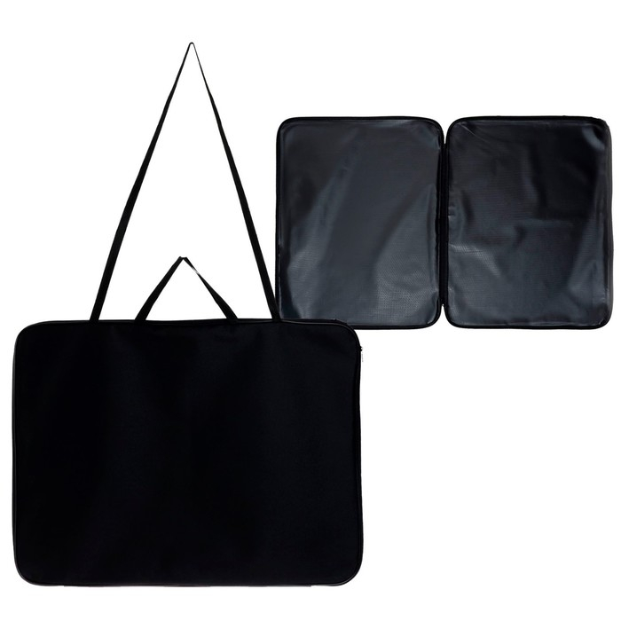 Папка А2 с ручками, текстиль, 670 х 500 мм, ПДМ-5, Calligrata, Чёрная Папка А2 с ручками, текстиль, 670 х 500 мм, ПДМ-5, Calligrata, Чёрная