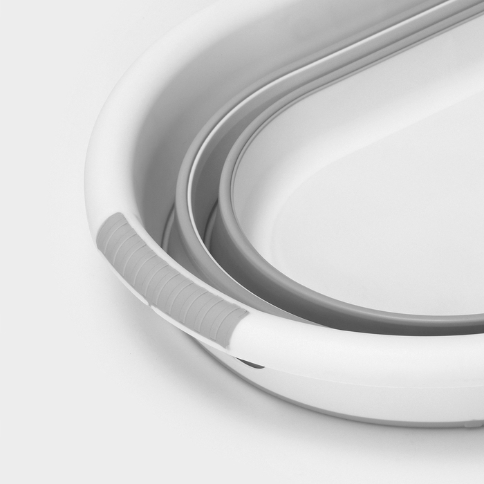 Таз складной &laquo;Флекс&raquo;, 17.5 л, 33.5&times;49&times;6.5 см, цвет смоки