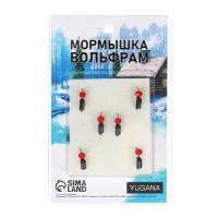 Мормышка Столбик чёрный + шар гранен красный, вес 0.8 г Мормышка Столбик чёрный + шар гранен красный, вес 0.8 г