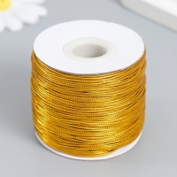 Шнур люрекс 1 мм х 100 м золото