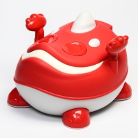 Горшок детский &laquo;Динозаврик&raquo;, цвет красный