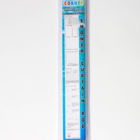 Карниз для ванной комнаты г-образный, 80&times;80 см, цвет белый