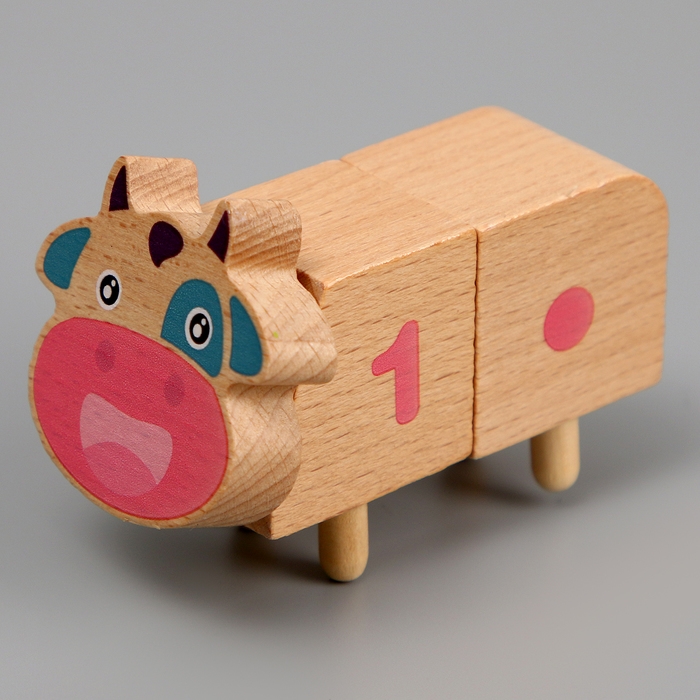 Развивающая игра &laquo;Коровки. Учимся считать&raquo; 7 &times; 4 &times; 2,5 см