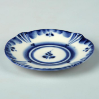 Блюдце «Силуэт», 9х9х1 см, гжель Блюдце «Силуэт», 9х9х1 см, гжель