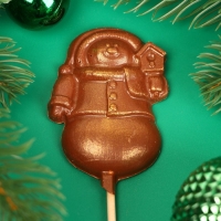 Новый год. Фигура из молочного шоколада "Снежная баба", на палочке , 20 г ± 5 % Новый год. Фигура из молочного шоколада "Снежная баба", на палочке , 20 г ± 5 %