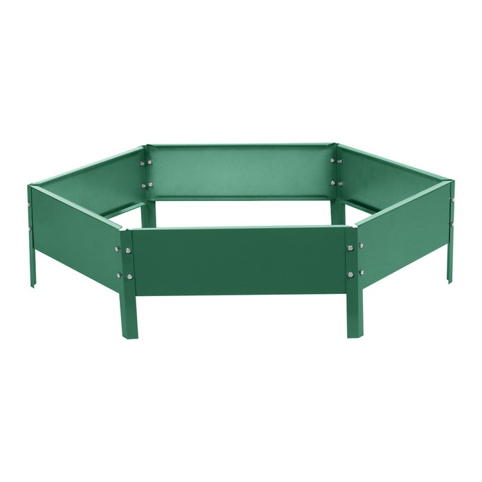 Клумба оцинкованная, d = 80 см, h = 15 см, зелёная, Greengo Клумба оцинкованная, d = 80 см, h = 15 см, зелёная, Greengo