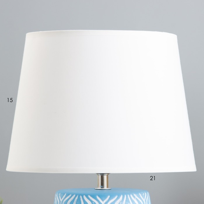 Настольная лампа Настольная лампа "Маура" Е14 40Вт голубой 23х23х33 см RISALUX