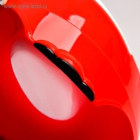 Горшок детский антискользящий &laquo;Комфорт&raquo; с крышкой, съёмная чаша, цвет красный