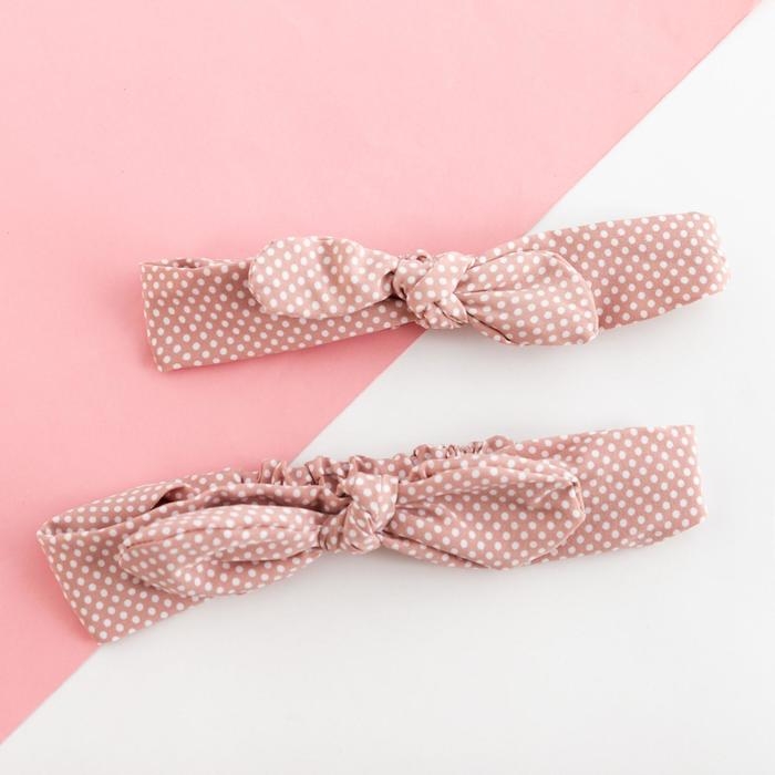 Набор повязок для мамы и дочки Крошка Я &laquo;Самые красивые&raquo;, 2 шт