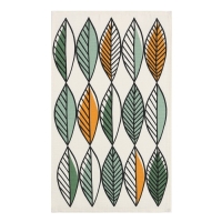 Набор полотенец Доляна "Будь позитивным" 28х46 см - 4 шт, 100% хлопок, вафля 160 г/м2