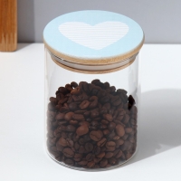 Банка для хранения сыпучих продуктов и круп &laquo;Готовь с любовью&raquo;, 450 мл