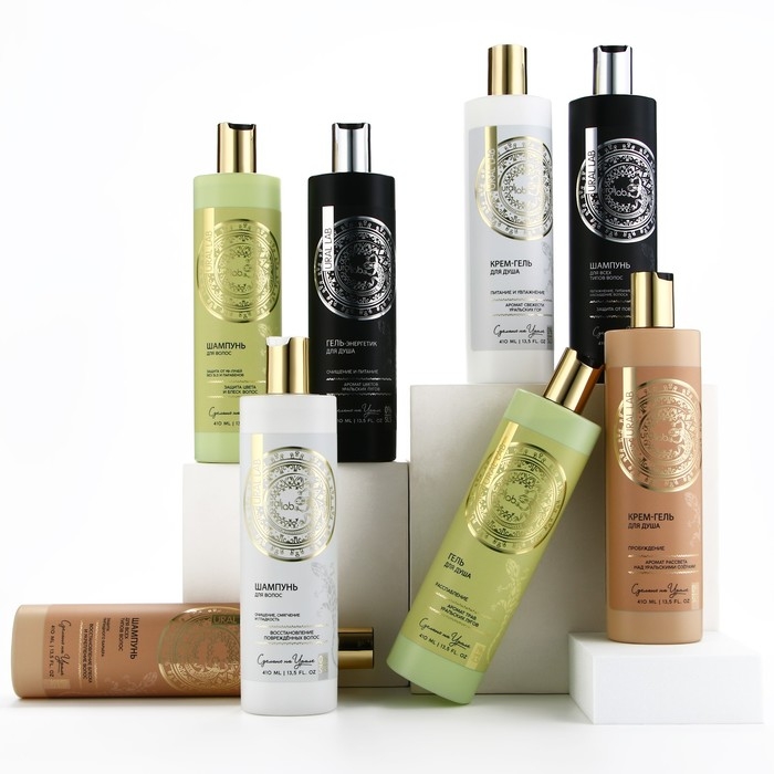 Шампунь для волос, 410 мл, восстановление повреждённых волос, BASIC LINE by URAL LAB