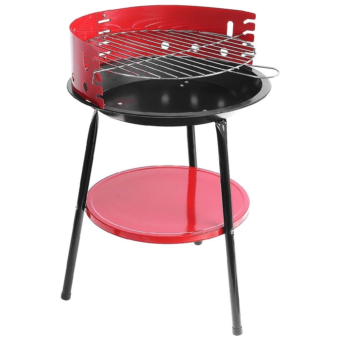Гриль - барбекю, угольный, d=36 см, металл, уличный Гриль - барбекю, угольный, d=36 см, металл, уличный