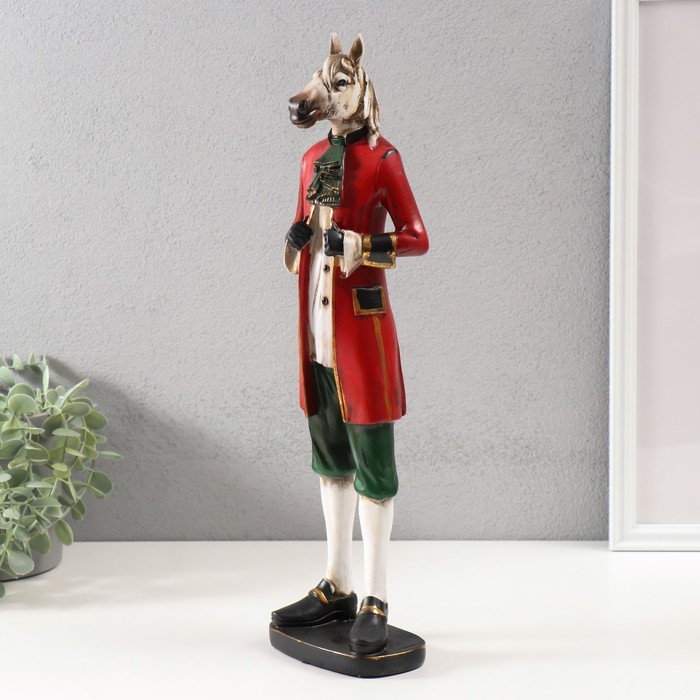 Сувенир полистоун Сувенир полистоун "Английский шарж - Конь в пальто" 41,5х7х12 см