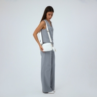 Сумка кросс-боди на молнии, цвет белый