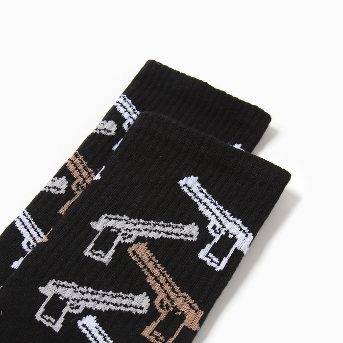 Носки мужские Носки мужские "Пистолеты" р. 41-44 (27-29 см), чёрный